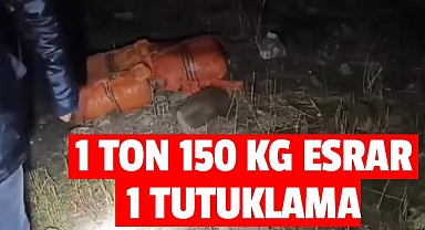 Van Haber Operasyon! 1 Ton 150 Kg Esrar – 1 tutuklama