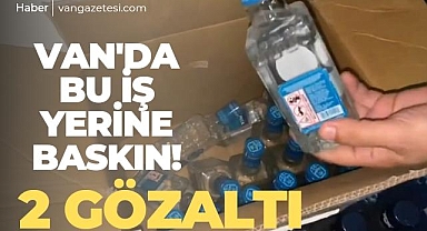 Van İpekyolu ilçesinde bir iş yerine baskın