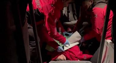 Bahçesaray'da hamile bir kadın helikopterle Van'a getirildi