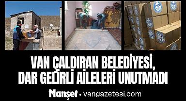Van Çaldıran Belediyesi'den Dar Gelirli Ailelere Yardım