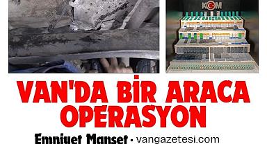 Van'da bir araca operasyon