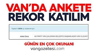 Van'da Bu İlçede Ankete Rekor Katılım