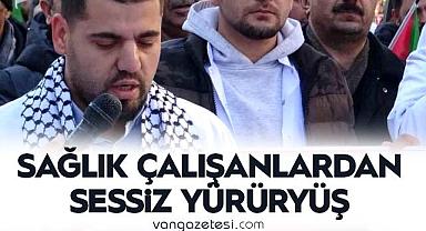 Van'da Sağlık Çalışanlardan Sessiz Yürüyüş