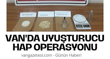 Van'da uyuşturucu hap operasyonu