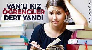 Vanlı kız öğrenciler, Van Haber Gazetesi'ne dert yandı