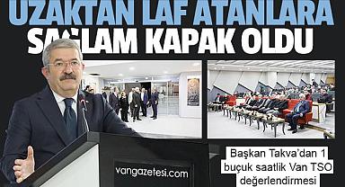 Başkan Takva’dan 1 buçuk saatlik Van TSO değerlendirmesi