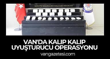 Van'da kalıp kalıp uyuşturucu operasyonu 