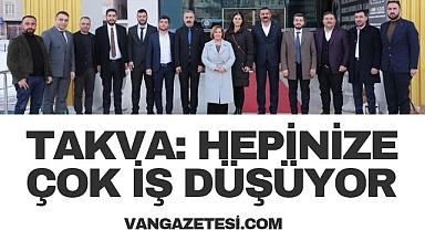 TAKVA: HEPİNİZE ÇOK İŞ DÜŞÜYOR