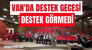 Van'da boş salonda 6 milyon destek çıktı