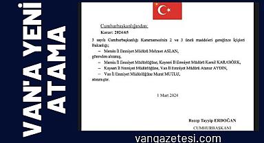 Van'a Yeni Atama