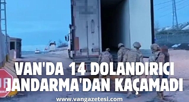 Van'da 14 Dolandırıcı Jandarma'dan Kaçamadı