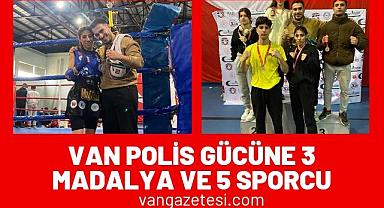 Yeni Van Polis Gücüne 3 madalya ve 5 sporcu