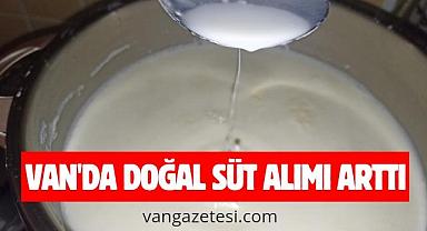 Van'da doğal süt alımı arttı