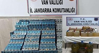 Van'da Milyonlara satacakları kaçak ürünler yakalandı
