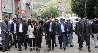 Van Büyükşehir Eşbaşkanları İlçe Ziyaretlerinde