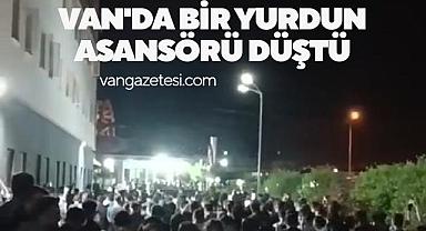 Van'da bir yurdun asansörü düştü