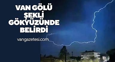 Van Gölü Şekli Gökyüzünde Belirdi