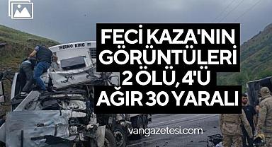 Van Kaza Haber - Otobüsü ile TIR çarpıştı