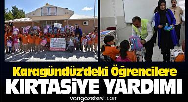 Van Karagündüz'deki Öğrencilere Kırtasiye Yardımı