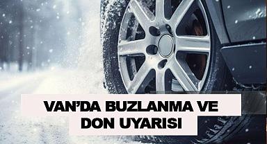 Van'da Buzlanma ve Don Uyarısı
