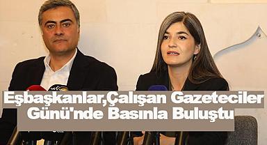 Eşbaşkanlar,Çalışan Gazeteciler Günü'nde Basınla Buluştu
