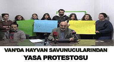 Van’da Hayvan Hakları Savunucularından Yasa Tepkisi