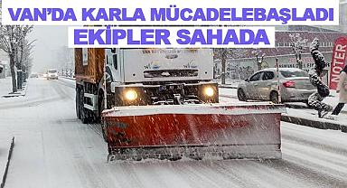Van'da Karla Mücadele Başladı Ekipler Sahada