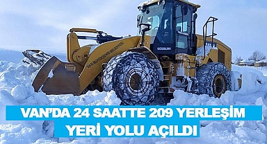  Van'da Kırsalda 24 Saatte 209 Yerleşim Yeri Yolu Açıldı