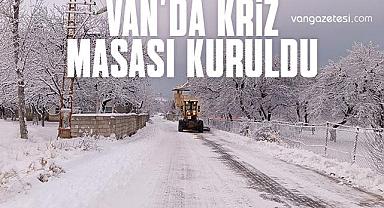 Van'da Kriz Masası Kuruldu