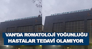 Van'da Romatolog Yoğunluğu Hastalar Tedaviye Ulaşamıyor