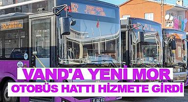 Van'da Yeni Mor Otobüs Hattı Hizmete Girdi