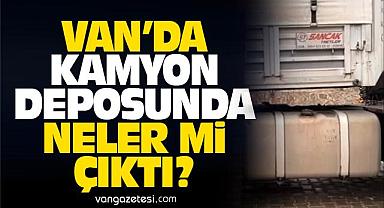 Van Erciş’te bir kamyona operasyon