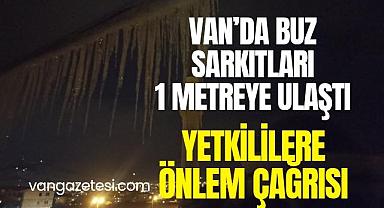 Van'da Buz Sarkıtları 1 Metreye Ulaştı