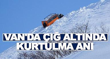 Van'da Çığ Altında Kurtulma Anı