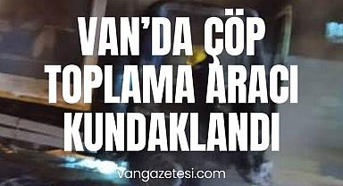 Van’da Çöp Toplama Aracı Kundaklandı