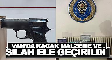 Van’da Kurusıkı Silah ve Kaçak Malzeme Ele Geçirildi