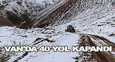 Van'da 40 Yol Kapandı