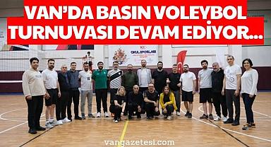 Van'da Basın Voleybol Turnuvası Devam Ediyor...