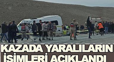 Van’da Feci Kazada yaralananların İsimleri Belirlendi