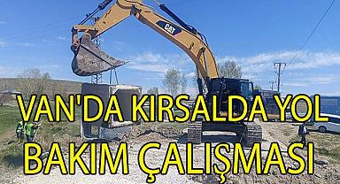 Van'da Kırsalda Yol bakımları başladı 