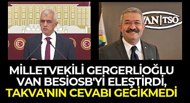 Gergerlioğlu, Van BesiOSB'yi eleştirdi, Takva'dan cevap - Van Haber