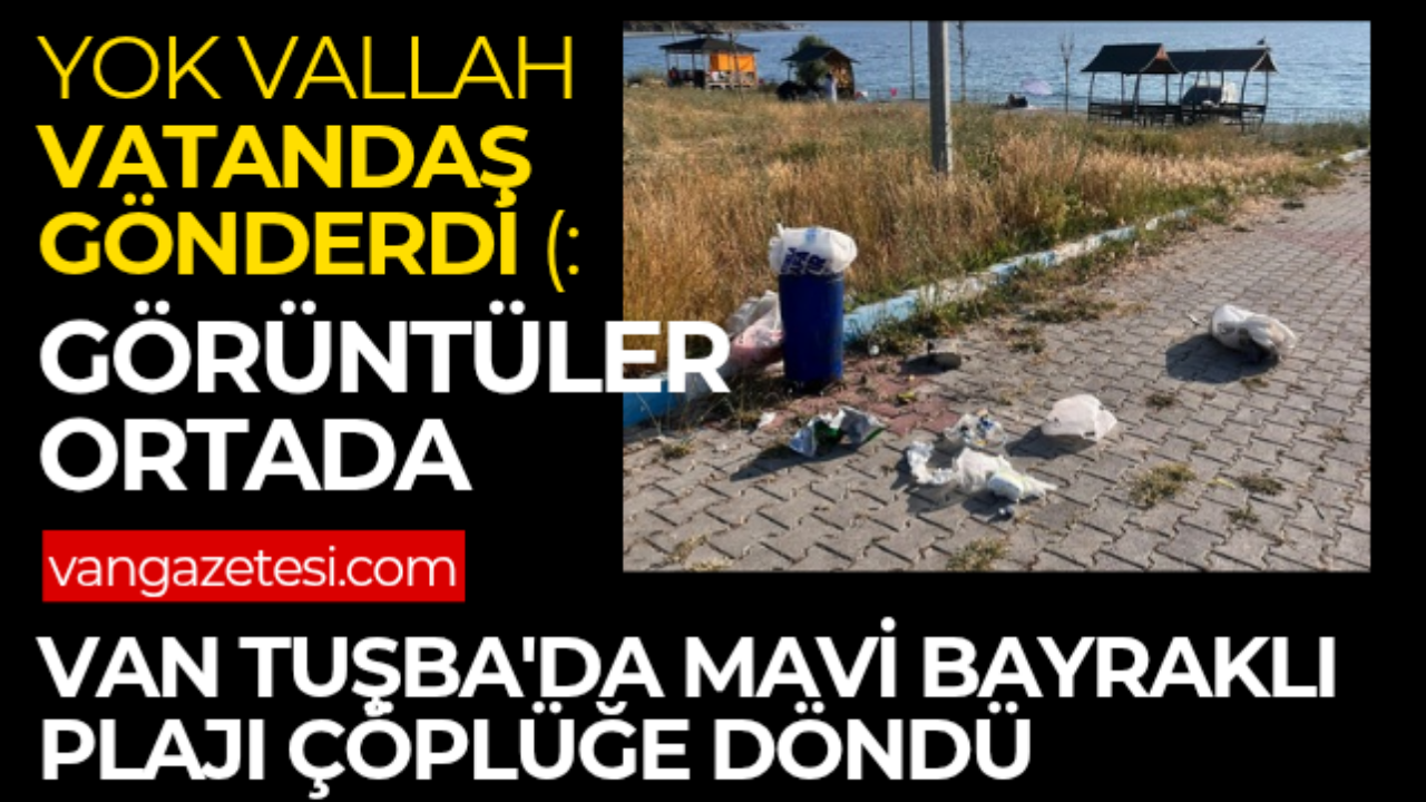 Van'da Mavi Bayraklı Plaj Çöplüğe Döndü - Van Haber