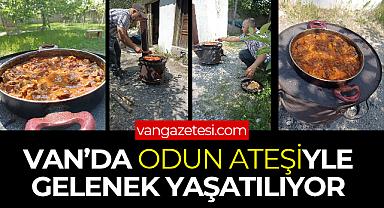 Van'da Odun Ateşiyle Gelenek Yaşatılıyor - Van Haber