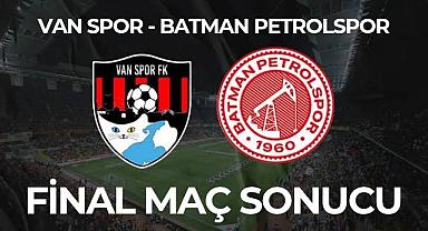 VAN SPOR - BATMAN PETROLSPOR MAÇ SONUCU - Van Haber