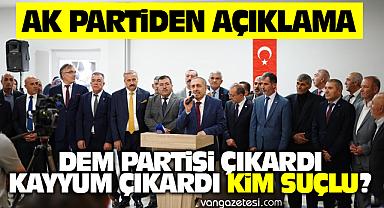AK Parti Van'dan İşten Çıkarmalarla İlgili Açıklama