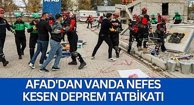 Van'da AFAD’dan Gerçekçi Deprem Tatbikatı