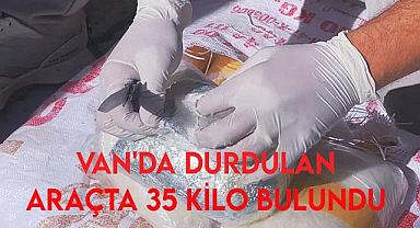 Van'da Bir Araçta 35 Kilo Metamfetamin Bulundu