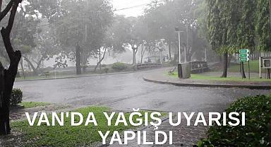 Van’da sağanak yağmur uyarısı