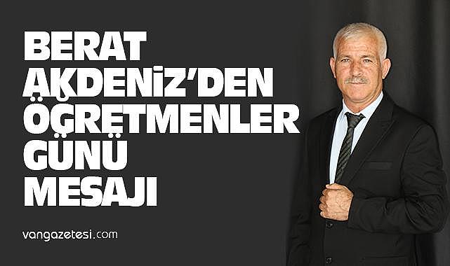 Başkan Adayı Berat Akdeniz’den 24 Kasım Mesajı