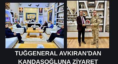Tuğgeneral Avkıran’dan Kandaşoğlu’na ziyaret